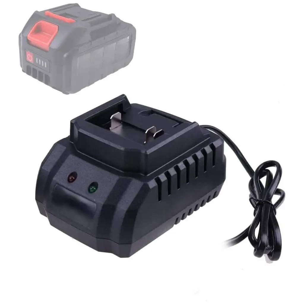 Professional 21V Battery Charger Fast Charging Sturdy Plastic Charger with LED for Li-ion Batteries