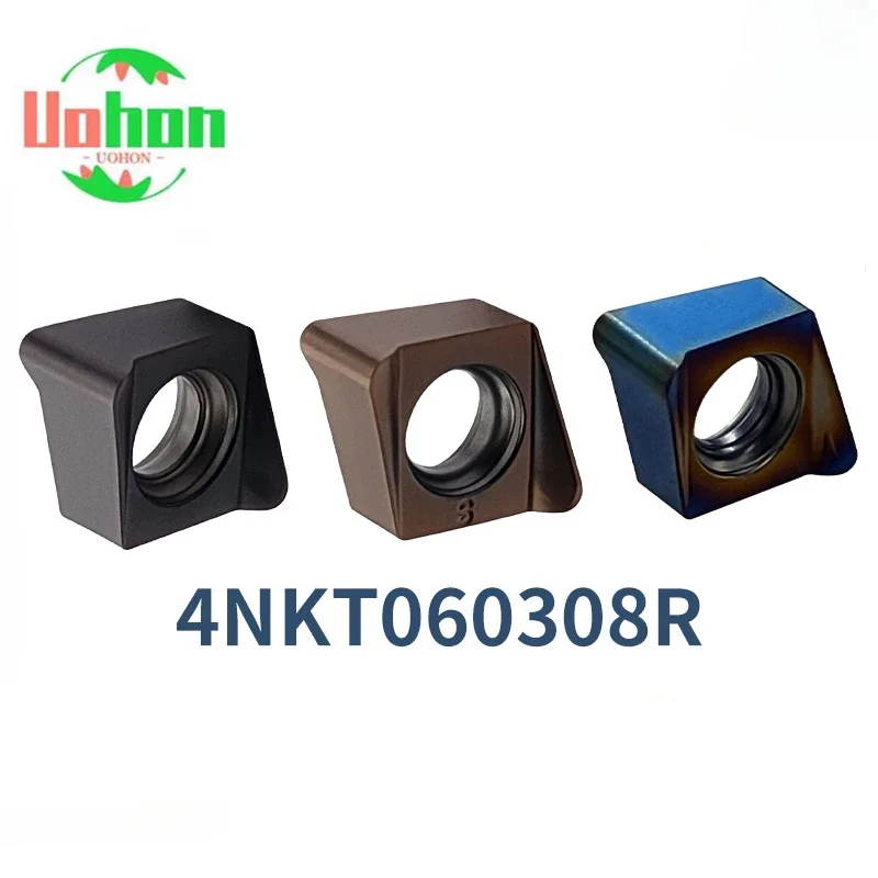 

4NKT Blade 4NKT060308R Square Shoulder Carbide Inserts 4NTE90 Milling Cutter Double-sided Fast Feed Milling Cutter Holder