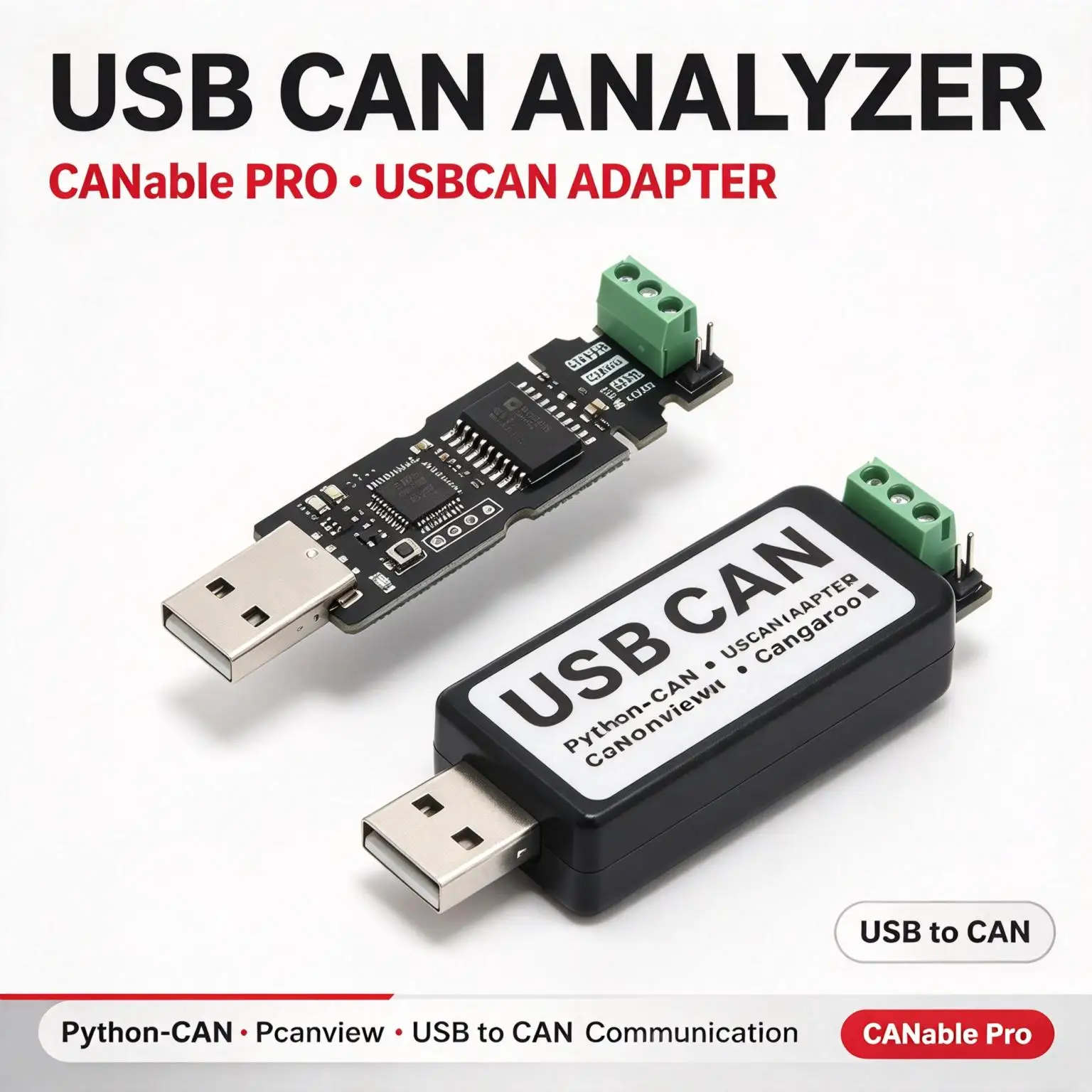 DYKB USB To CAN CANable Pro V1.0 PCAN Debugger CAN Bus Transceiver Adapter Python-CAN SLCAN Candlelight For Auto Linux Win10 11