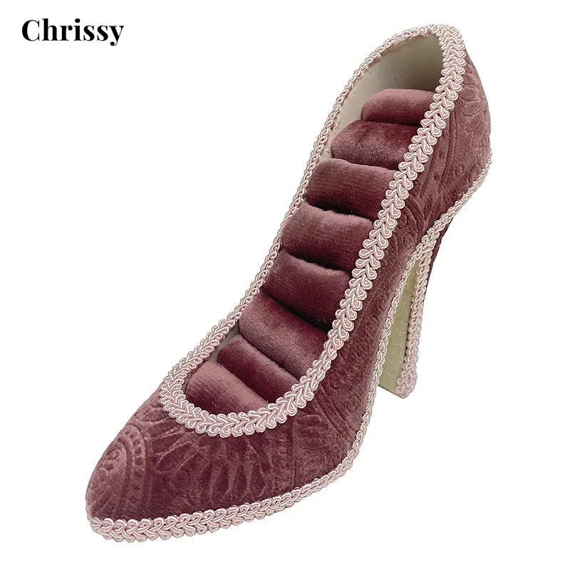 

Creative Jewelry Rack Model Dress High-heeled Shoes Earring Necklace Ring Jewelry Holder Stand Display Organizer Jewelry Gift