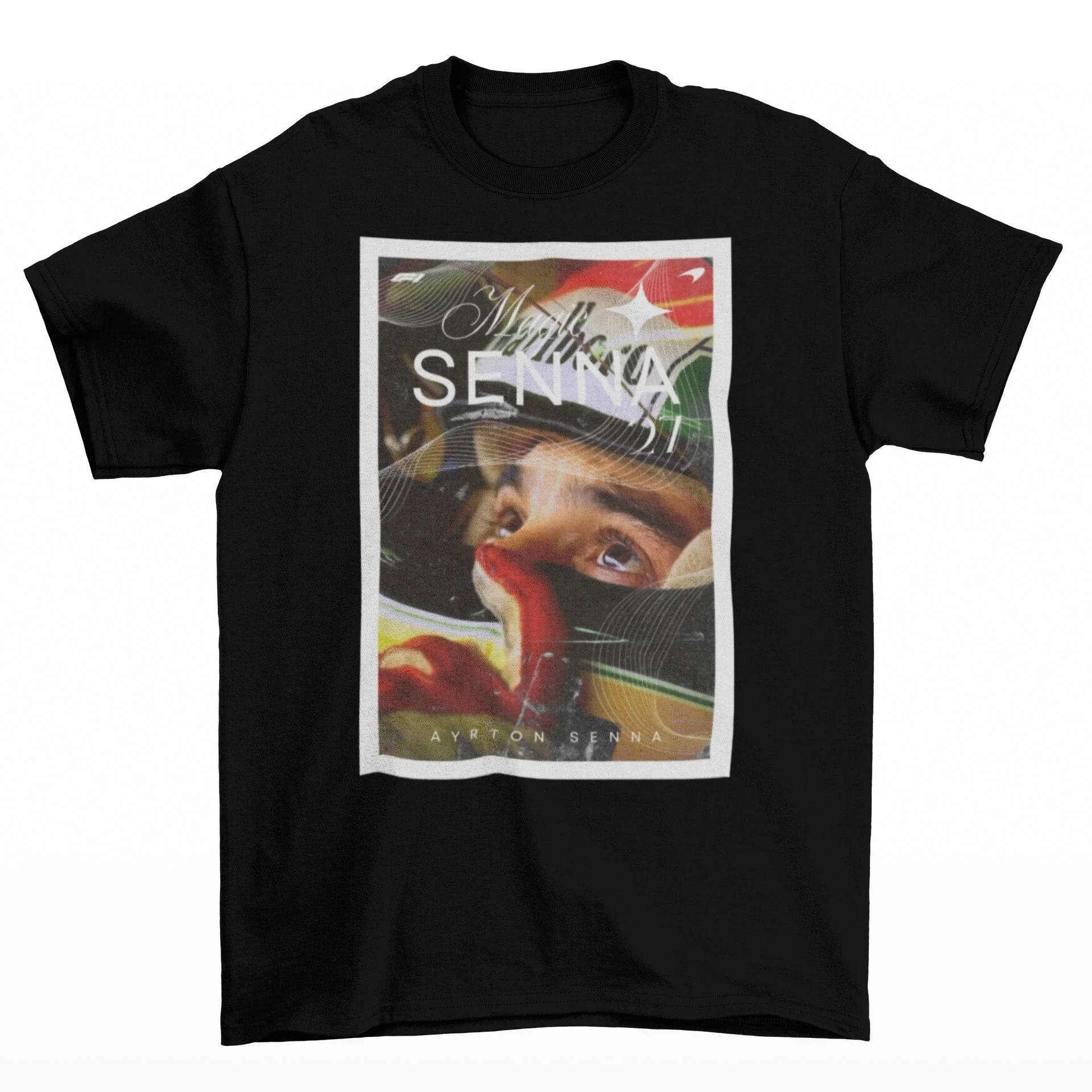 Ayrton Senna Formula 1 Graphic T Shirts Gym T-shirts Man T-shirts for Men Mens Clothing Y2k Liam Payne Tops Tees Men's