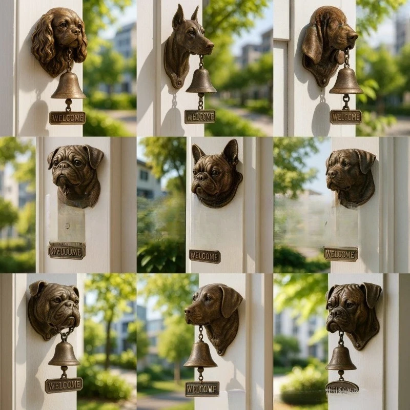 Welcome Doorbell Creative Animal Shaped Hanging Doorbell Decorative Bell for Home Store Entryway Porch