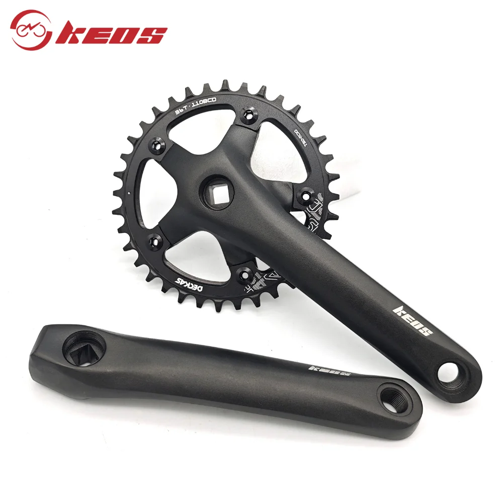 KEOS مربع تفتق كرانسيت CNC الألومنيوم 110BCD سلسلة ضيقة واسعة 7-12 سرعة دراجة السواعد 36-52T أجزاء دراجة الطريق خفيفة الوزن #6