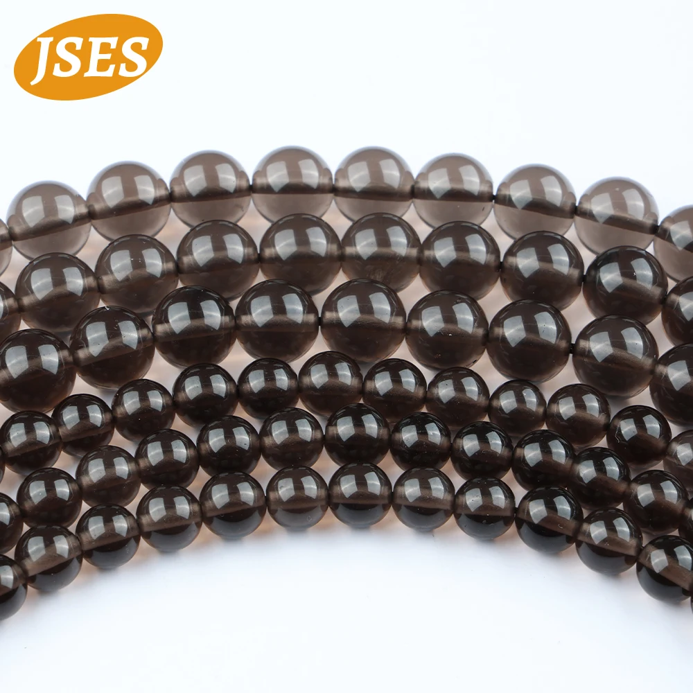 3A Natural Ice Obsidian Beads Round Loose Spacer Beads for Jewelry Making 4/6/8/10mm Bracelets Necklace Earrings DIY Accessories