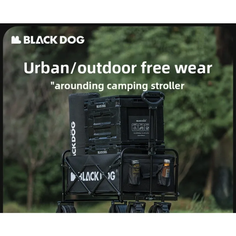 

BLACKDOG Outdoor Camping Cart Outdoor Camping Handcart Stall Table Folding Portable Storage Multifunctional Camping Cart