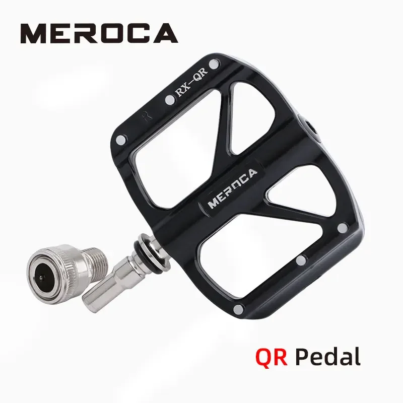 MEROCA Fahrrad-Schnellspanner-Pedal mit 3 Lagern, ultraleicht, aus Aluminiumlegierung, für Mountainbikes und Rennräder, rutschfeste Fahrradpedale, Fahrradteile – Detail 5