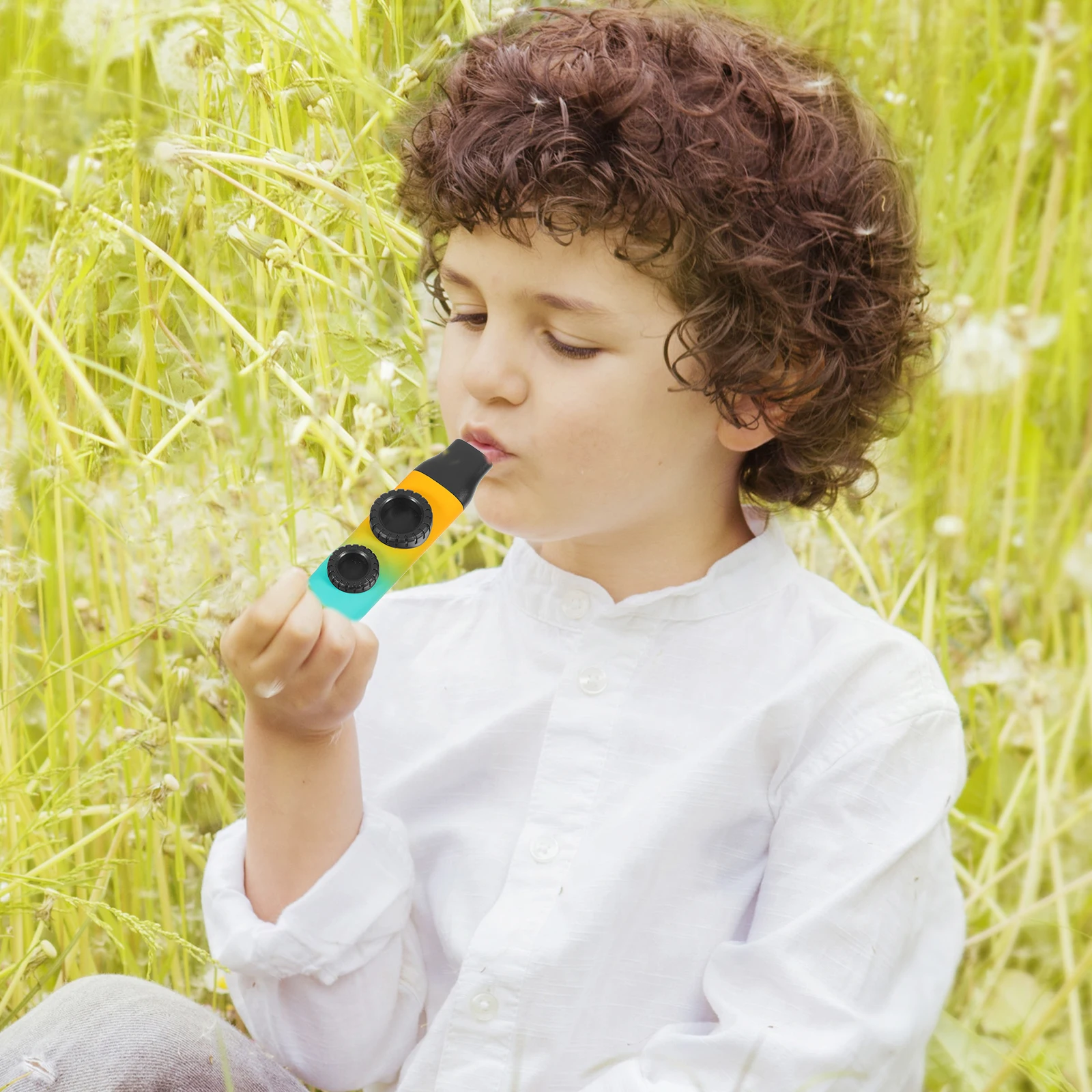 

Gradient Color Flute Kazoo for Adults Kids Musical Instrument Portable Compact Size Bright Colors Plastic Material Kazoos Guitar