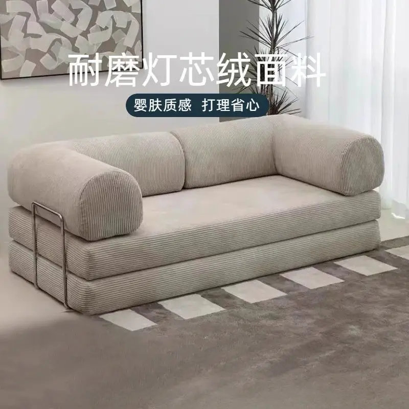 small living room apartment, vintage vintage sofa, detachable and washable modular sofa