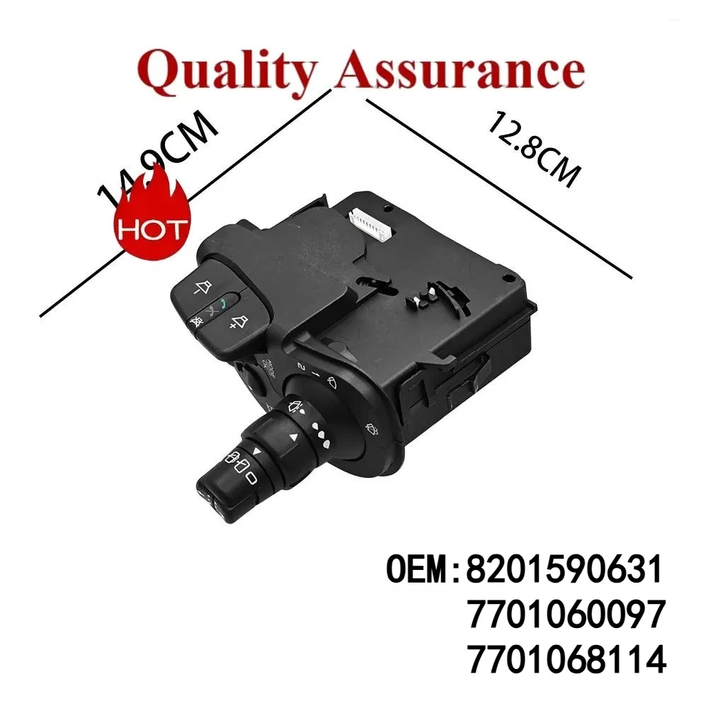

8201590631 Car Combination Wiper Switch Steering Column Switch for RENAULT CLIO III MODUS KANGOO 7701060097 7701068114