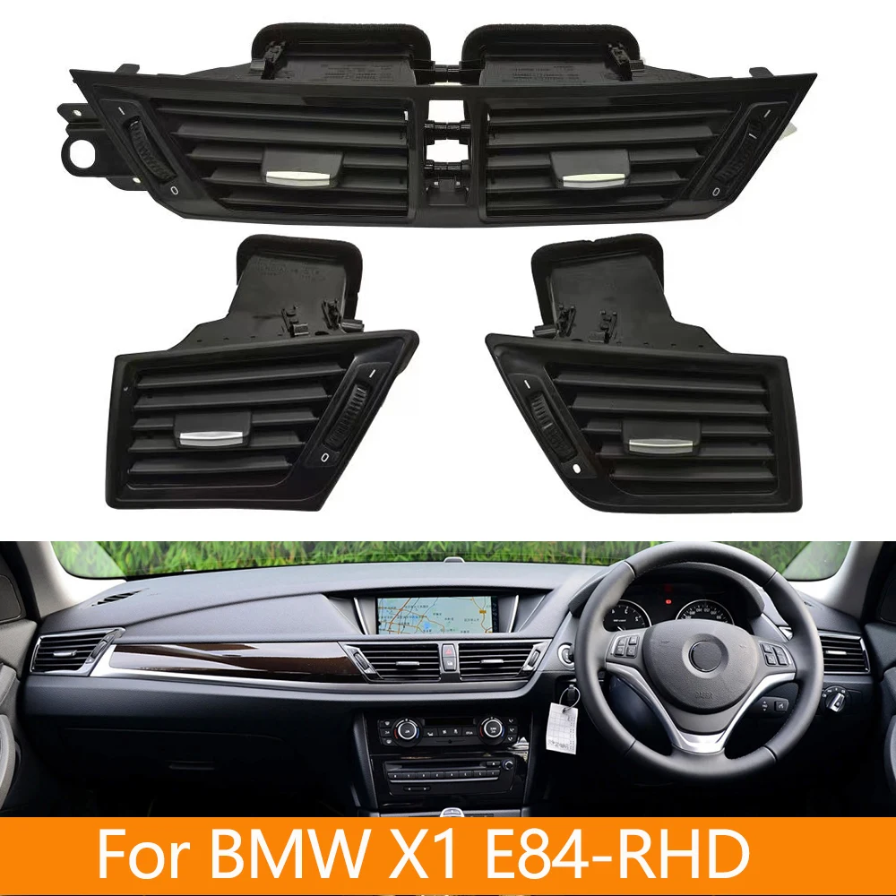 

RHD Dashboard Central Left Right Air Conditioner AC Vent Grille Outlet Complete Assembly For BMW X1 E84 64229258355 642229912356