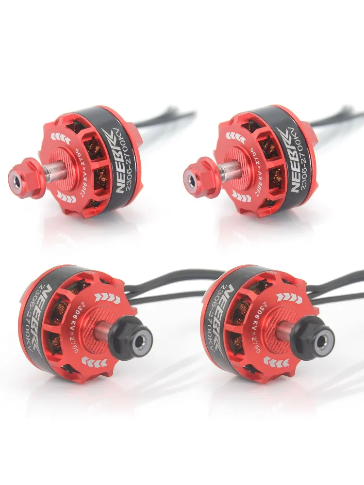 4 pièces NEEBRC 2306 2300KV 2700KV moteur sans balais CW/CCW 2-4S pour QAV250 Eachine Wizard X220 280 RC Drone hélicoptère Multicopter