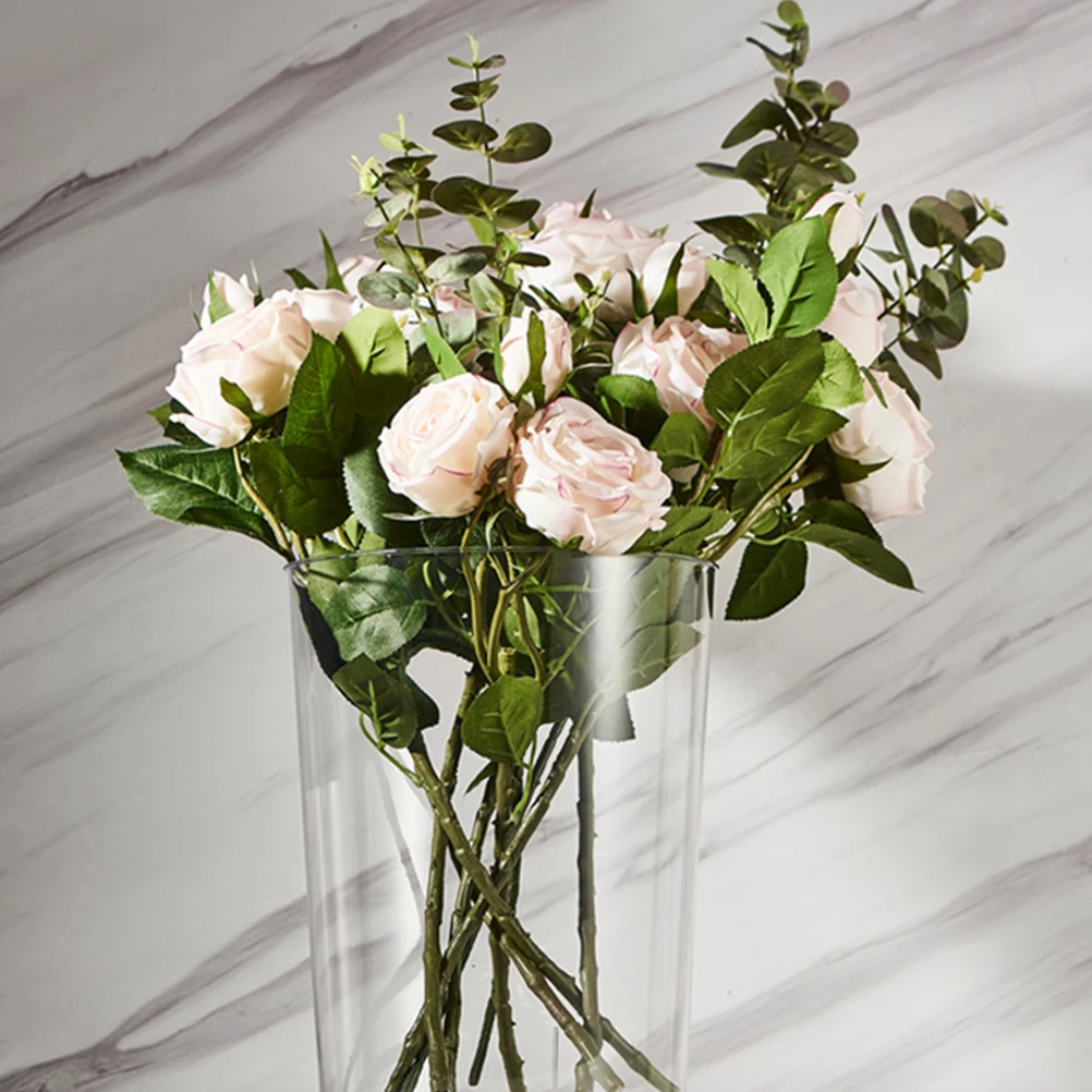 

1pc Fresh Flower Bucket Acrylic Transparent Large Capacity Ice Bucket for Garden Party Plant Container Multi-purpose Wake Flower