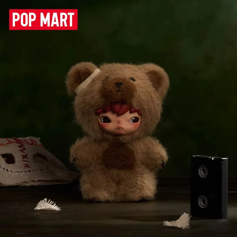 POP MART Hirono After Dark Mist Walker Serie Plüschpuppe Anhänger Trendige Mystery Box Anime Actionfigur Blind Box Spielzeugmodell