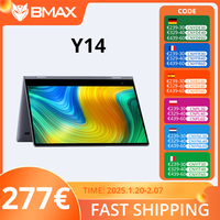 BMAX Y14 360° Laptop 14 inch Notebook Windows 11 16GB RAM LPDDR5 512GB SSD 1920*1080 IPS Intel N100 laptops Computer