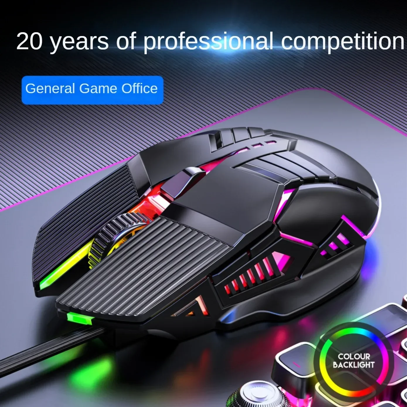 

Professional Wired Gaming Mouse 6 Button 3200DPI LED Optical Computer Mouse Game Mice E-Sports Mouse Mause For PC laptop Gamer