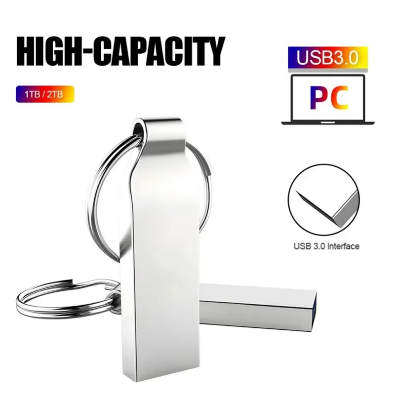 Lenovo 2TB USB 3.0Flash Drive High Speed Metal U Disk TypeC Memory Stick Waterproof SSD Storage Phone Data Transfer Portable ﻿