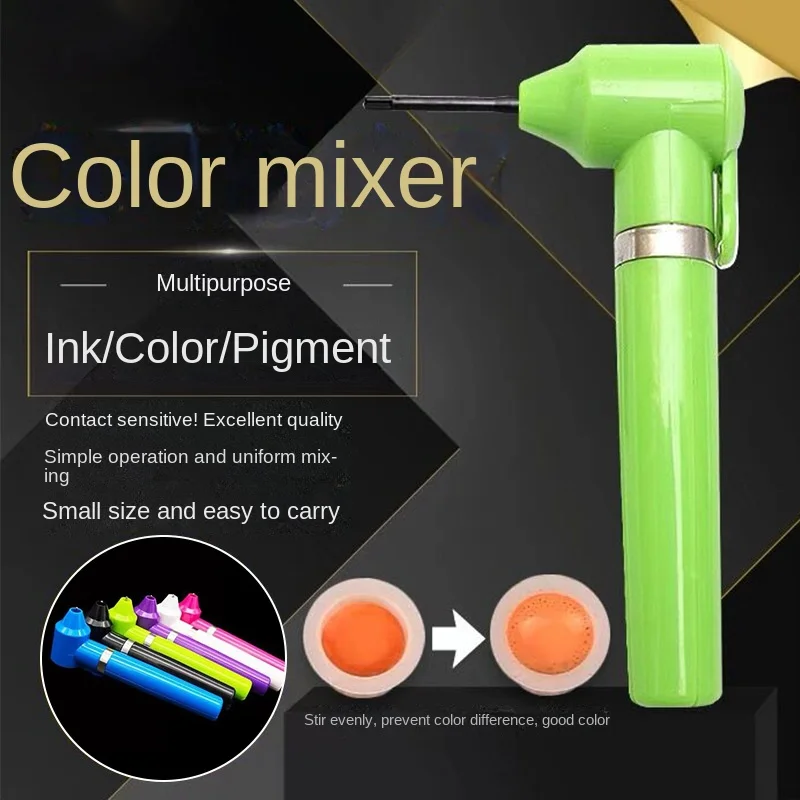 

Tattoo Ink Mixer Tattoo Pigment Mixer Machine with 5Pcs Mixing Sticks Eyebrow Color Makeup Tattoo Ink Pigment Black