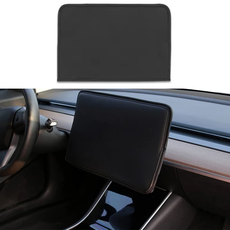 For Tesla Model 3 Y Screen Protection Cover Anti-UV Sunshade Center Console Navigation Display Dust Case Car Interior Accessorie