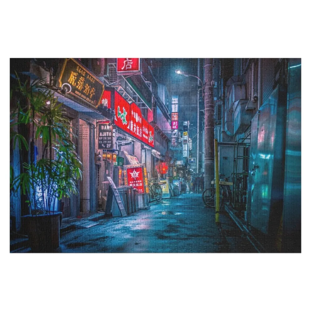 

Heavy Rain Over Neo Tokyo Jigsaw Puzzle Custom Wood Wood Animals Customized Kids Gift Puzzle