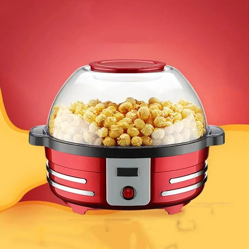 Corn Multifunctional Automatic Popcorn Making Machine 220V 5L Electric Popcorn Machine Hot Air Popcorn Popper Maker Kitchen DIY