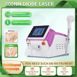 3 Wavelength 808nm Diode Ice Hair Removal Machine 3000W Skin Permanent Painless Physical Underarm Body Care Depilation Equipment