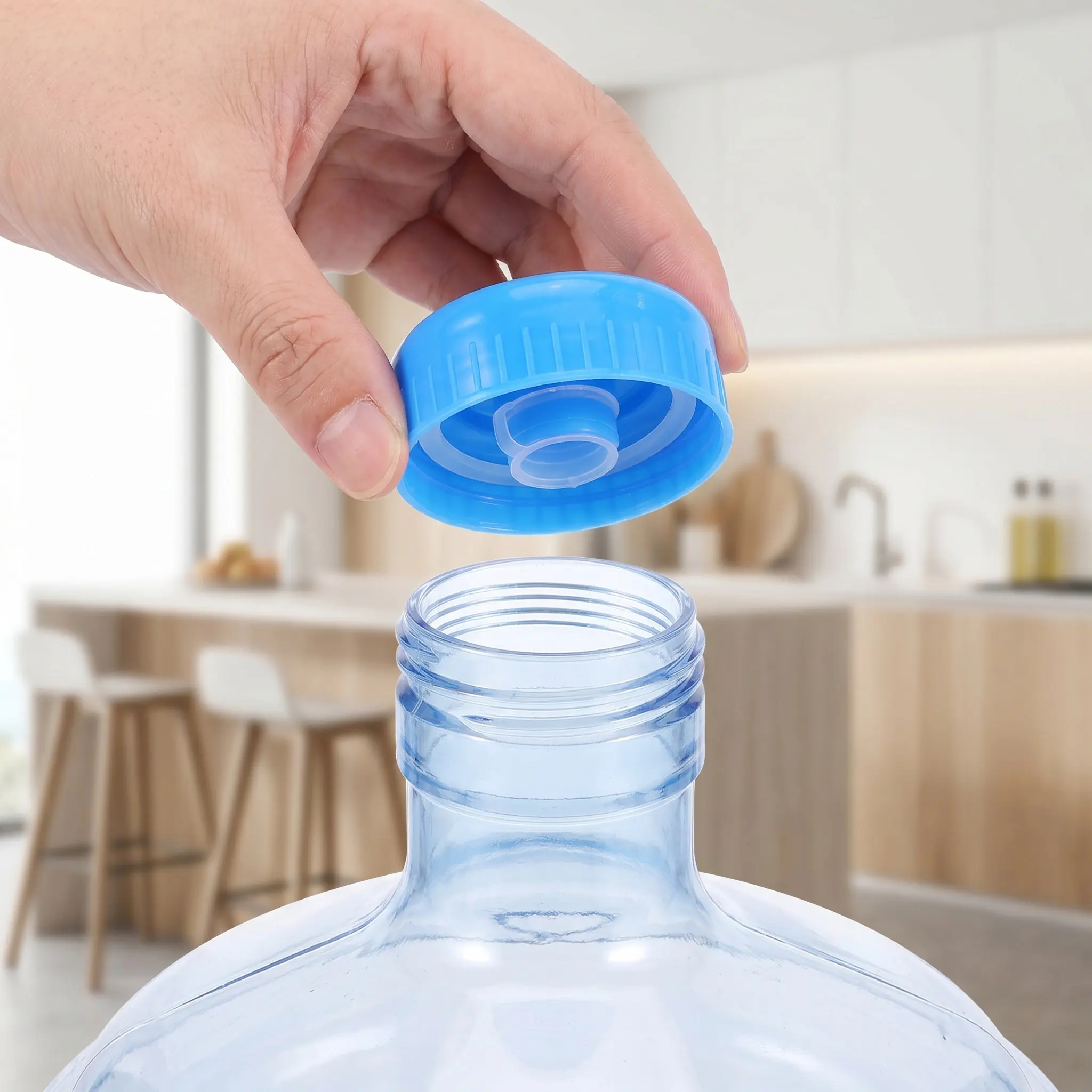 12pcs Reusable Anti-Spill Water Jug Caps for Mineral Bottles – BPA-Free PC Sealing Lids
