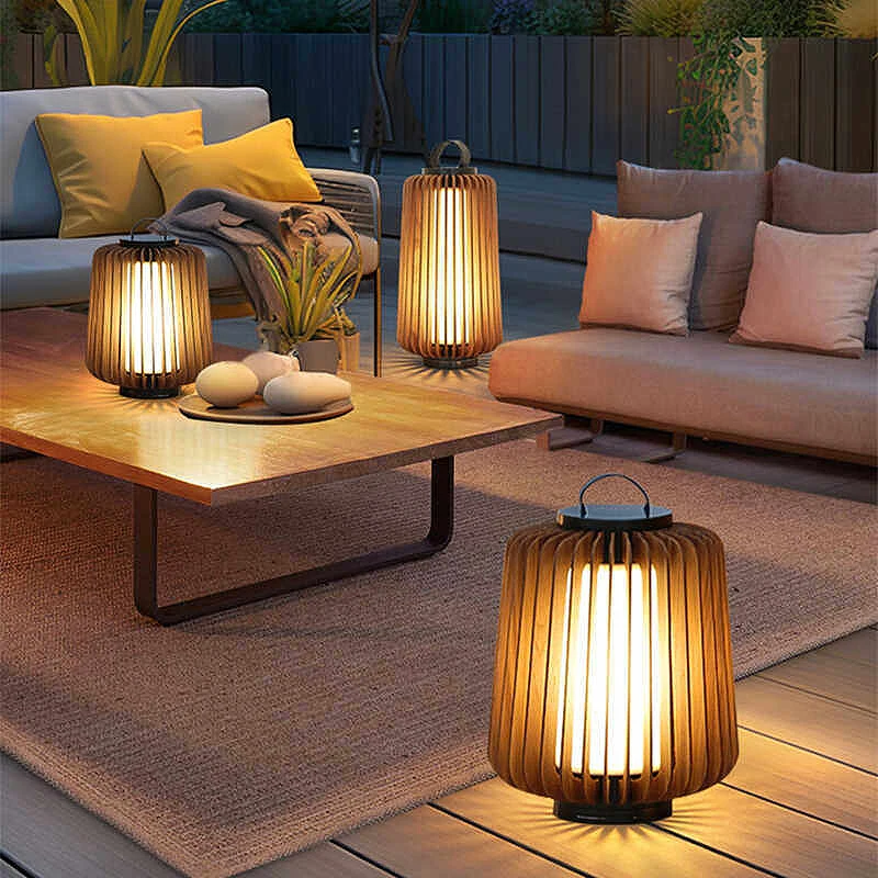 Luminous floor lamp courtyard solar LED outdoor lighting non solar lamp outdoor garden lamp outdoor garden decoration view 3