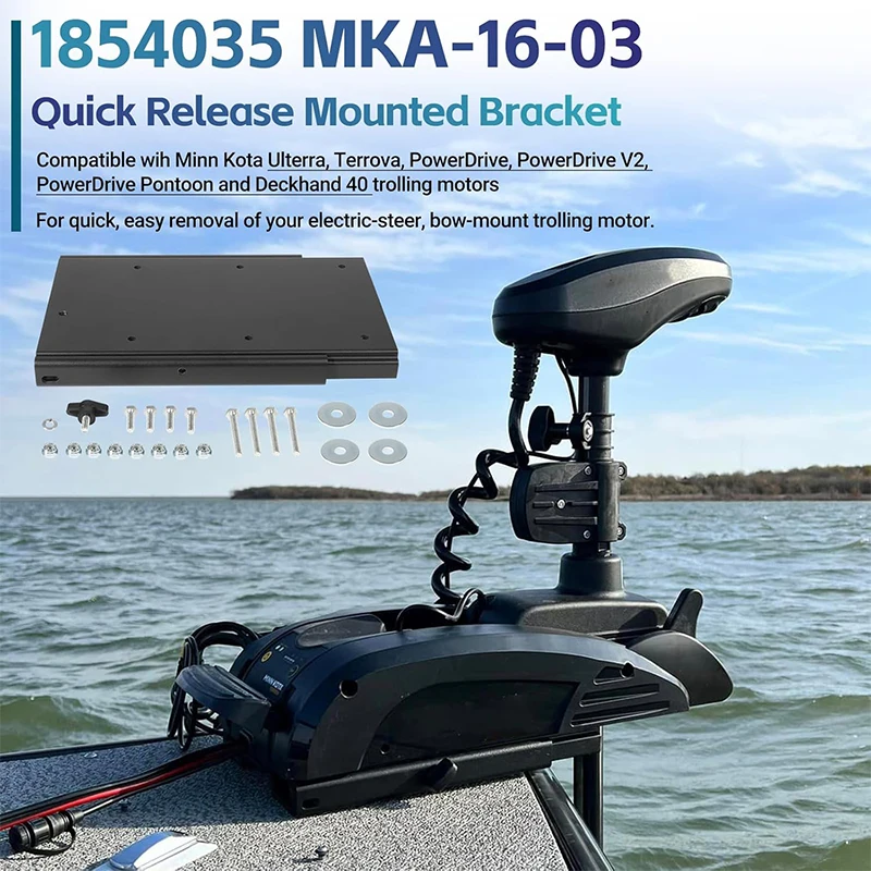 

Replacement for Minn Kota 1854035 MKA-16-03 Trolling Motor Quick Release Bracket,for Ulterra, Terrova, PowerDrive, PowerDrive V2