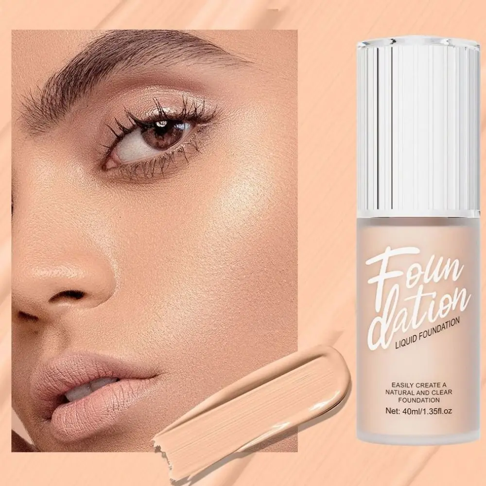 

6 Color Matte Liquid Foundation Long-Lasting Hydrating Dark Circle Corrector Waterproof Natural Nude Feel