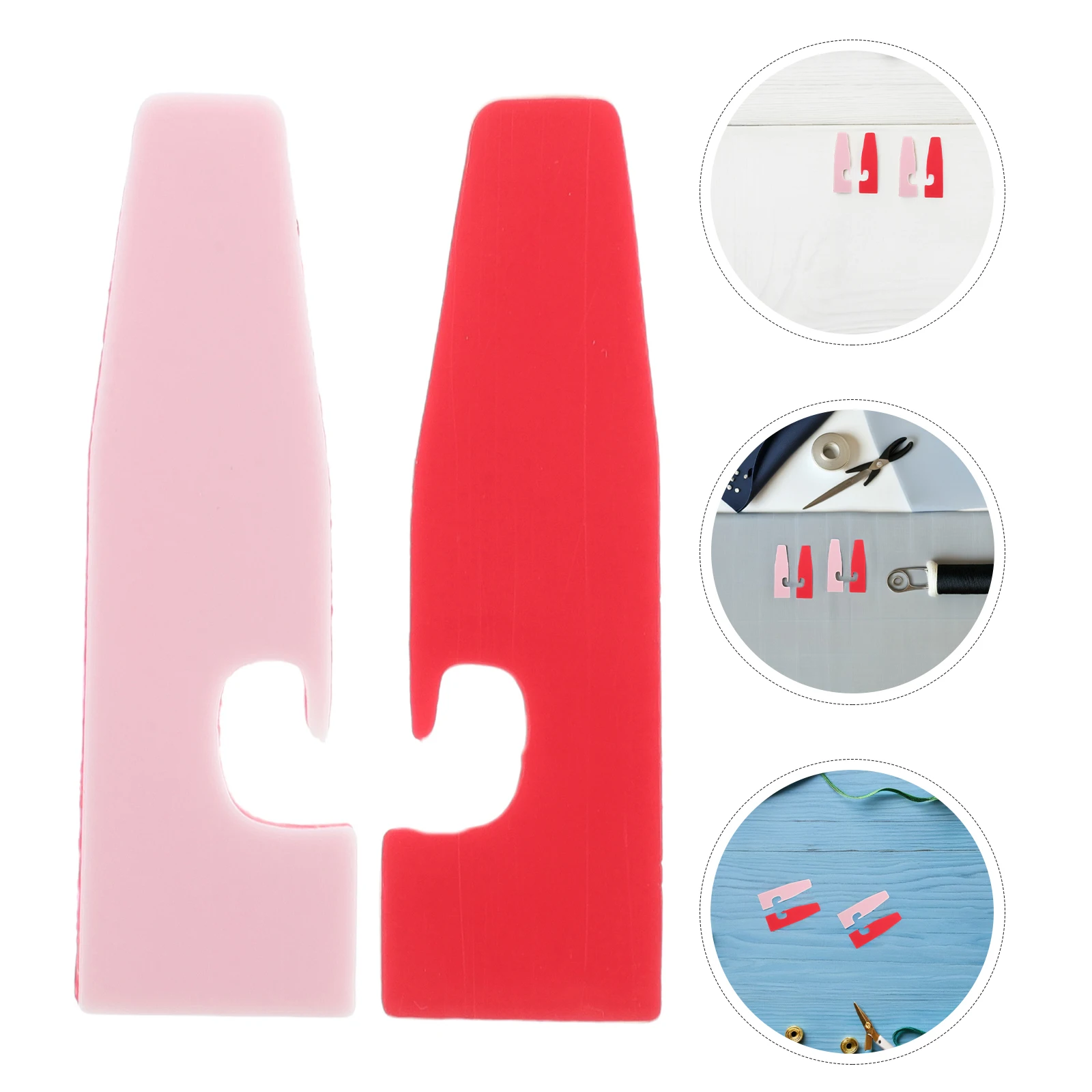 

50Pcs Adhesive Presser Foot Pad Overlock Sewing Machine Plastic Wear Resistant Replacement Stick-on Bottom Accessory