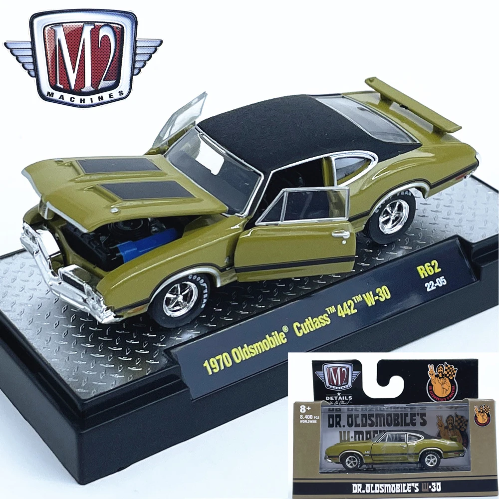 Modelo de coche de aleación a escala 1:64 Diecast M2 Oz Mobile Cutlass 2025, juguete coleccionable, regalo, recuerdo, adorno de exhibición