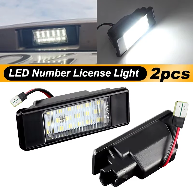 2xLED License Number Plate Light Lamps For Toyota ProAce Box Body/Estate 2013-15,for Lancia Phedra 2002-10,for VW Crafter 06-16