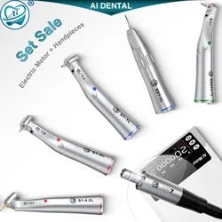 AI Dental AM7 Electric Motor Handpiece Kit or single 1:1/1:4.2/1:5 Smile Series Contra Angle or LED Micromotor