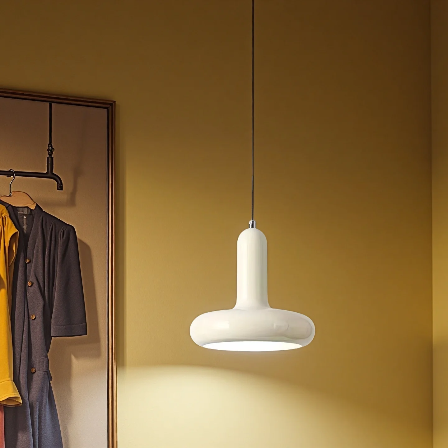 

Modern Simplicity Bedroom Bedside Chandelier Nordic Style Restaurant Living Room Study Decoration Lamp Circular Pendant Light
