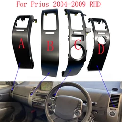 WQLSK RHD For Prius 2004-2009 Dashboard Air Vents Trim Frame For Prius 2004-2009 Air Conditioner Outlet Panel Cover Chrome