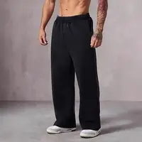 Pantalones deportivos de pierna ancha de gran tamaño para hombre, pantalones holgados con cintura elástica, pantalones de invierno transpirables