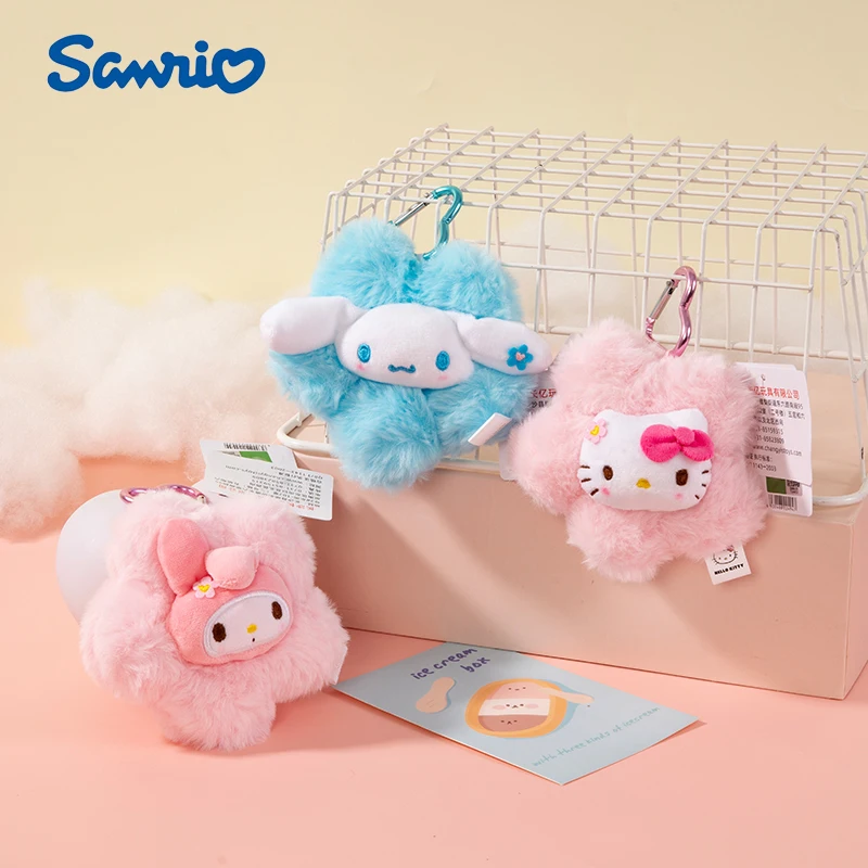 Sanrio Hello Kitty Kuromi Melody Cinnamoroll Plüschtier Puppe Schlüsselanhänger Rucksack Anhänger Cartoon & süßes Kinderspielzeug Geschenk