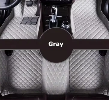 Customized For BMW I3(I01) I4(G26) I8(I12)  personalized luxury leather all-weather waterproof anti slip car floor mats