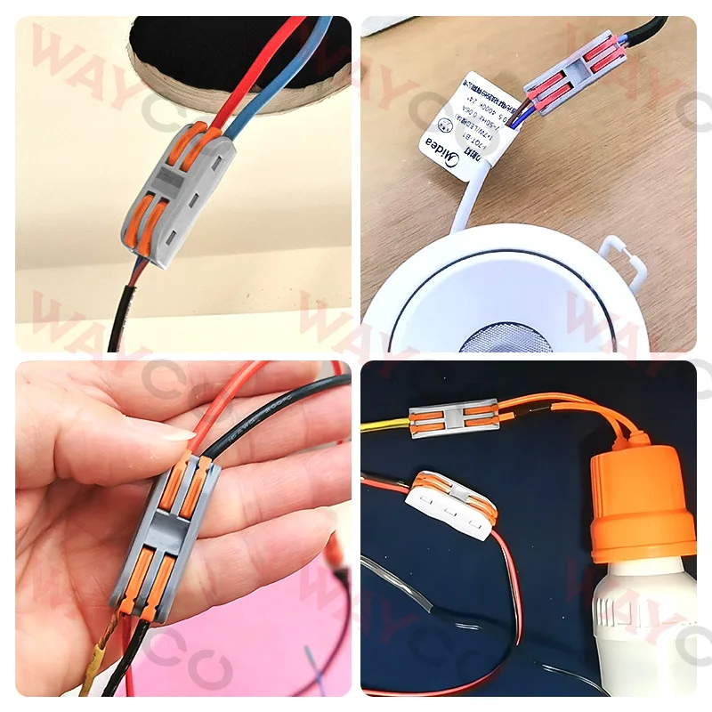 5PCS Lever Terminal Block Electrical Wire Connector Splitter for Quick Connection and Splice of Home LED Light Conductor Cable