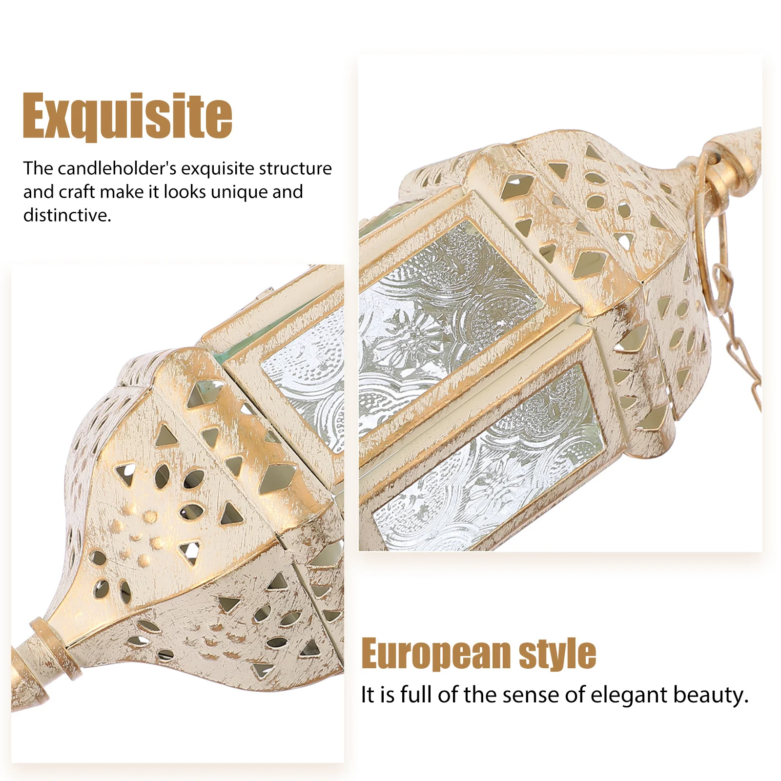 

European Style Base Exquisite Stand Decoration Iron Craft Vintage Holder Candleholder Scene Adornment Creative