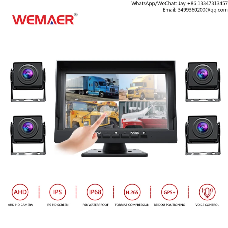 

OEM Blind Spot System Truck Reverse Camera License Plate Backup Camera Desktop Motorized Flip Down Car