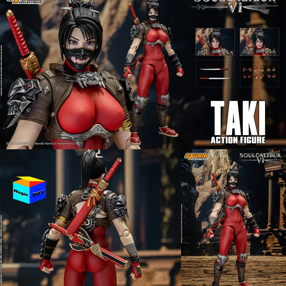 In Stock Storm Toys 1/12 Bnsc02 Female Soldier Soulcalibur Japan Ninja TAKI Soul Calibur Full Set Movable Doll Action Figure Toy