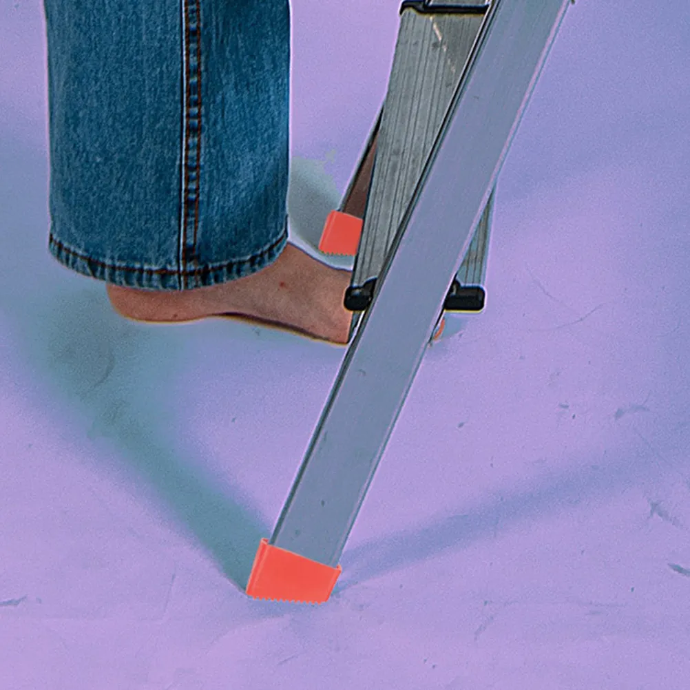 2Pcs Rubber Ladder Feet Protector Thickened Anti-Slip Covers Folding Ladder Pads Floor Scratch Protection Rubber Feet Caps