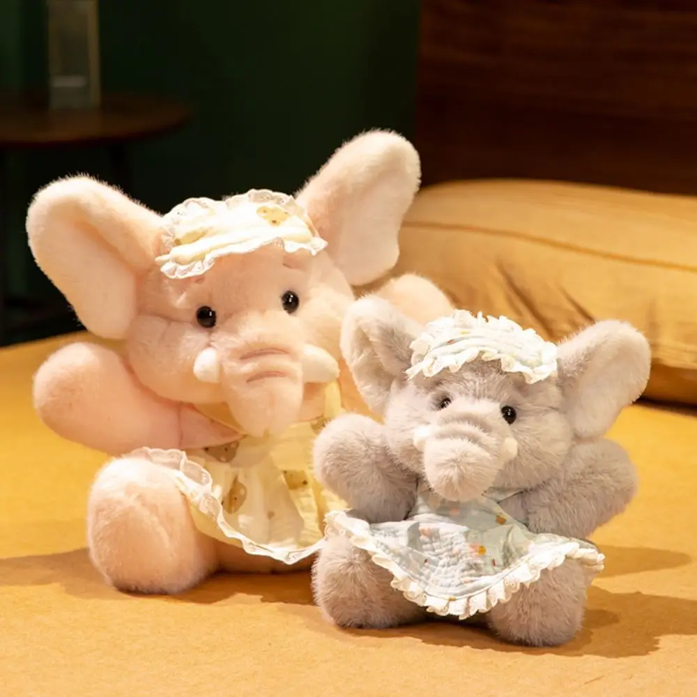 

Creative PP Cotton Elephant Doll Soft Fluffy Hugging 23cm/32cm Comfortable Stuffed Elephant Birthday Parties
