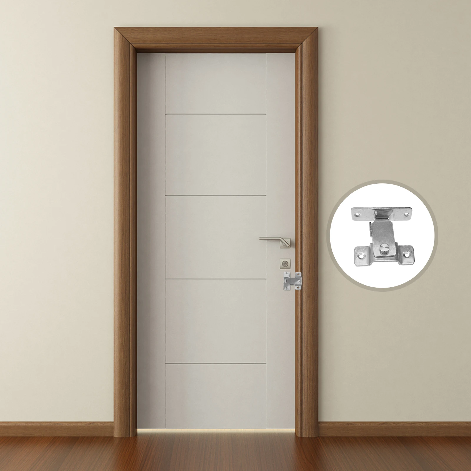 

Stainless Steel Latch Lock Door Bolt Right For Bathroom Bedroom Garage Garden Cabinet Kitchen Office Hotel Durable