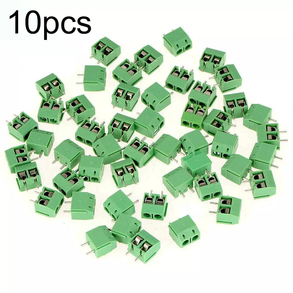 2P Terminal Block PCB Mount Connector Concave And Convex Grooves Firm Operation Free Splicing M2.5 Steel Zinc Plated Screws
