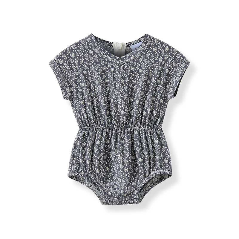 SS25 สาวชุดดอกไม้ทารก romper ครอบครัวจับคู่เสื้อผ้าทอเสื้อผ้าฤดูร้อนผ้าฝ้ายหวานเด็กสาวชุด