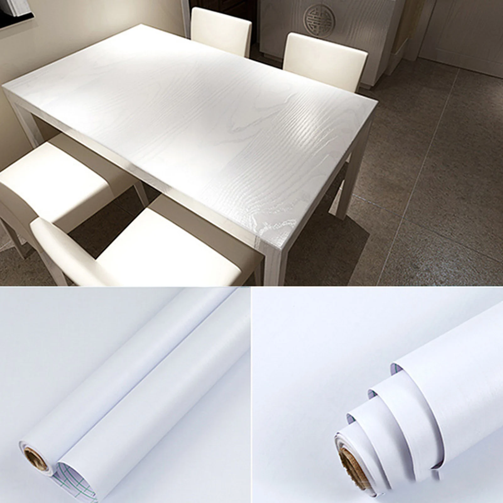Wood Effect Contact Paper Sticky Self-Adhesive Waterproof Furniture Stickers for Backgrounds Table Wardrobes