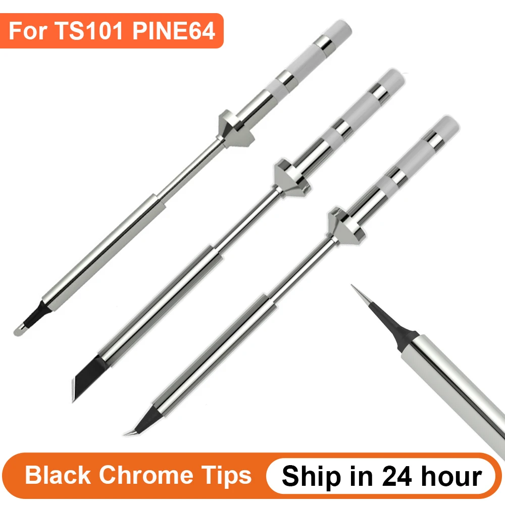 TS100 TS101 Pine64 Pinecil Replacement Soldering Iron Tips TS-KU BC2 ILS JL02 D24 Quick Heating Stable Temperature More Durable