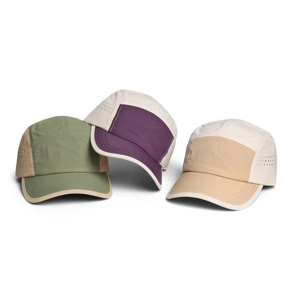Customized Printed Logo Color Blocked Package Edge Quick Drying Baseball Cap Men's And Women's Casual Breathable Duck Tongue Hat